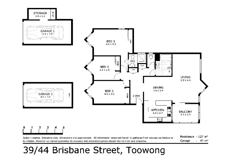 Floorplan of Homely unit listing, 39/44 Brisbane Street, Toowong QLD 4066
