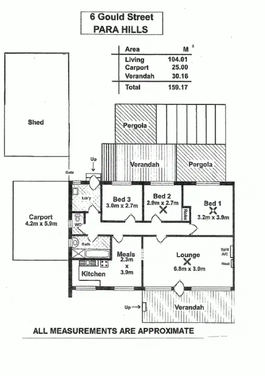 Floorplan of Homely house listing, 6 Gould Street, Para Hills SA 5096