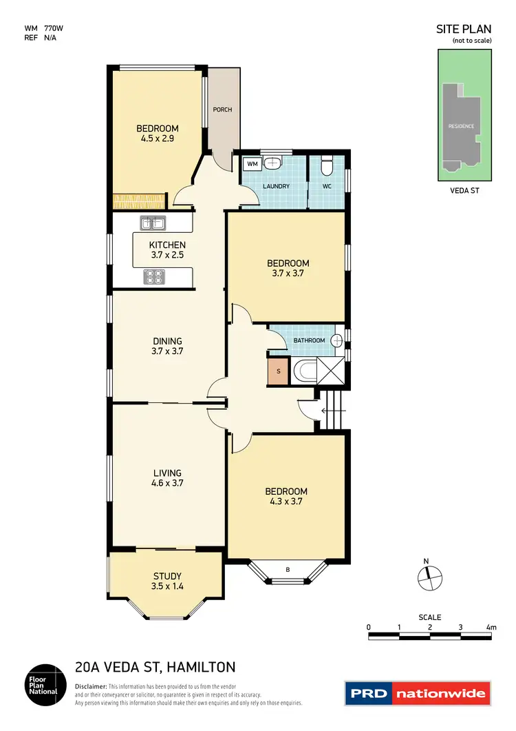 Floorplan of Homely house listing, 20A Veda Street, Hamilton NSW 2303