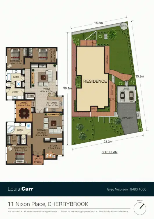 Floorplan of Homely house listing, 11 Nixon Place, Cherrybrook NSW 2126