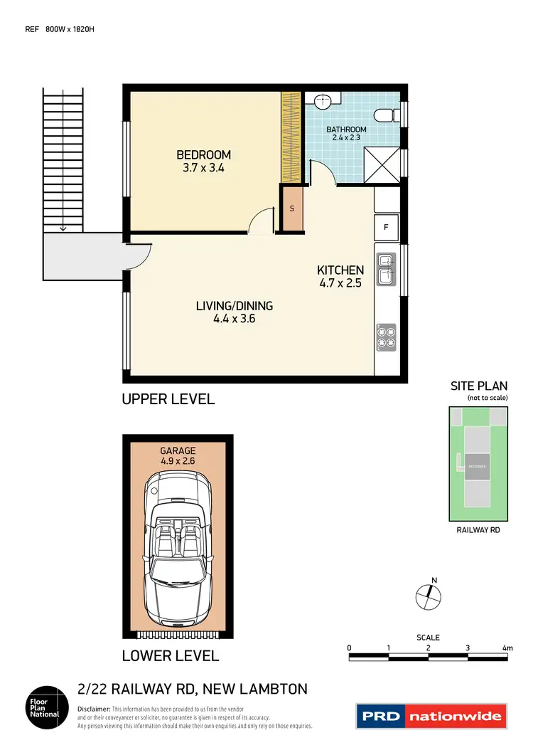 Floorplan of Homely house listing, 2/22 Railway Road, New Lambton NSW 2305