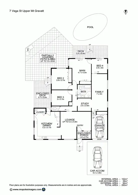 Floorplan of Homely house listing, 7 Vega Street, Upper Mount Gravatt QLD 4122