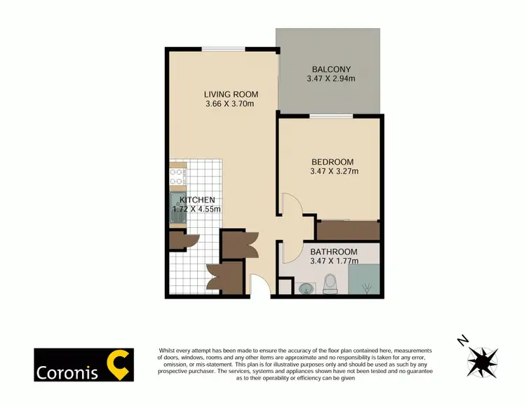 Floorplan of Homely unit listing, 44/2-6 Babarra Street, Stafford QLD 4053