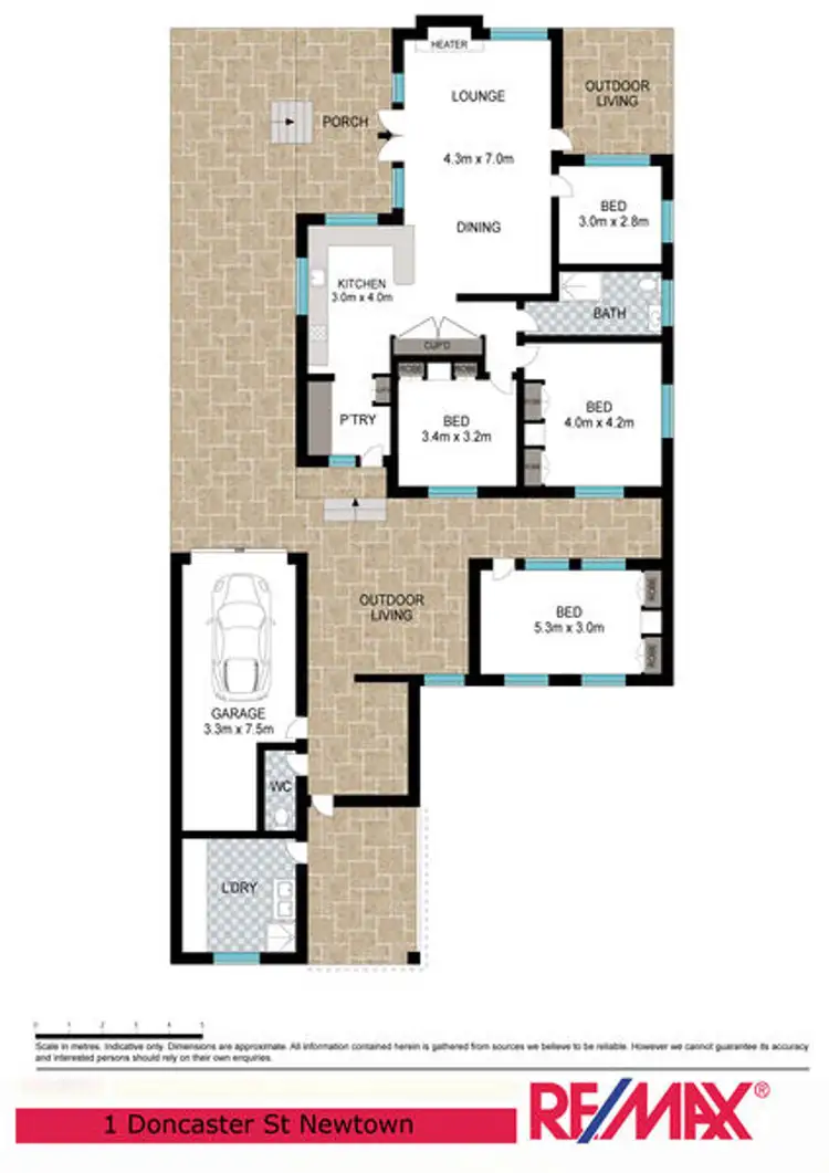 Floorplan of Homely house listing, 1 Doncaster Street, Newtown QLD 4350