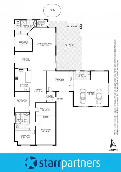 Floorplan of Homely house listing, 70 Fantail Crescent, Erskine Park NSW 2759