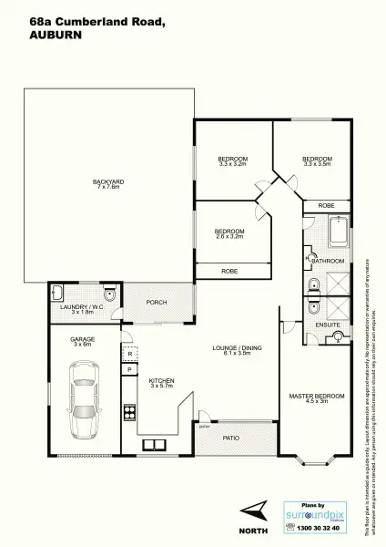 Floorplan of Homely house listing, 68a Cumberland Road, Auburn NSW 2144
