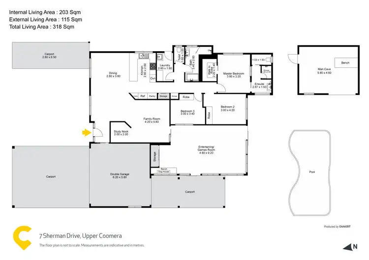 Floorplan of Homely house listing, 7 Sherman Drive, Upper Coomera QLD 4209
