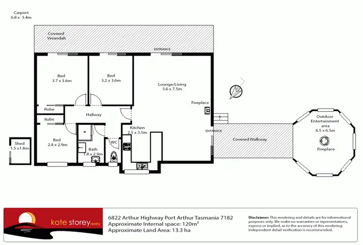 Floorplan of Homely house listing, 6822 Arthur Highway, Port Arthur TAS 7182