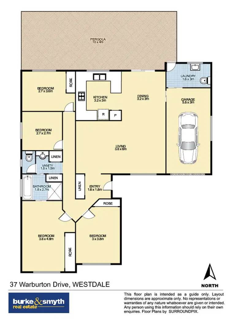 Floorplan of Homely house listing, 37 Warburton Drive, Tamworth NSW 2340
