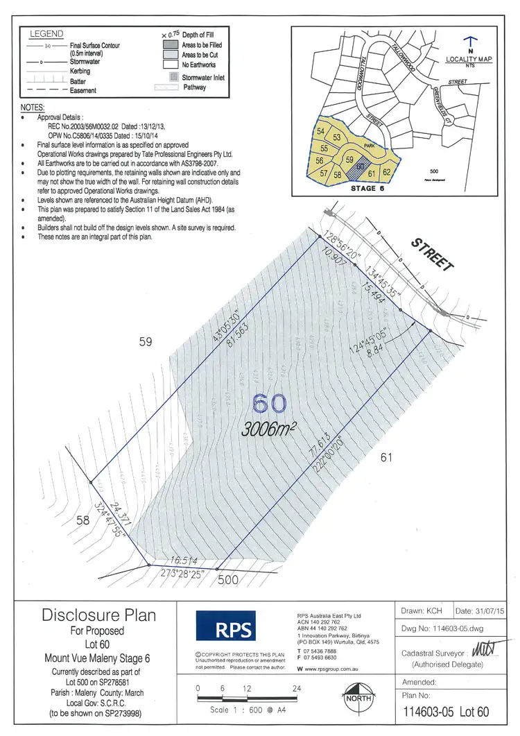 Floorplan of Homely land listing, Lot 60 Mahogany Place, Maleny QLD 4552