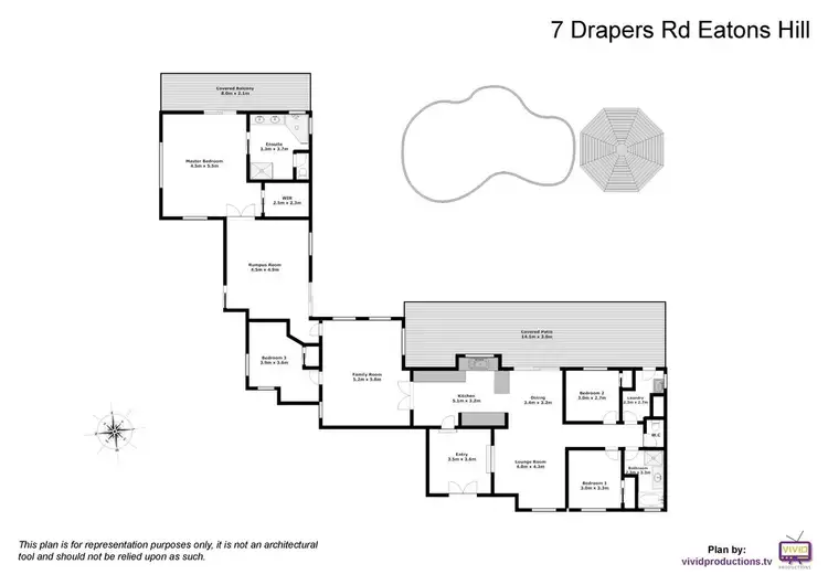 Floorplan of Homely rural property listing, 7 Drapers Road, Eatons Hill QLD 4037
