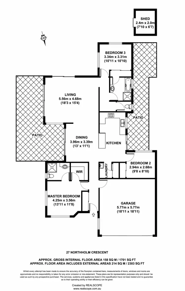 Floorplan of Homely house listing, 27 Northholm Crescent, Boondall QLD 4034