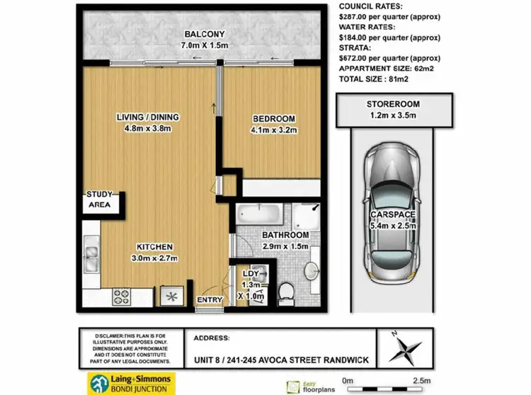Floorplan of Homely apartment listing, 8/241-245 Avoca Street, Randwick NSW 2031