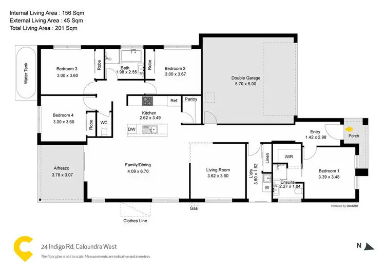 Floorplan of Homely house listing, 24 Indigo Road, Caloundra West QLD 4551