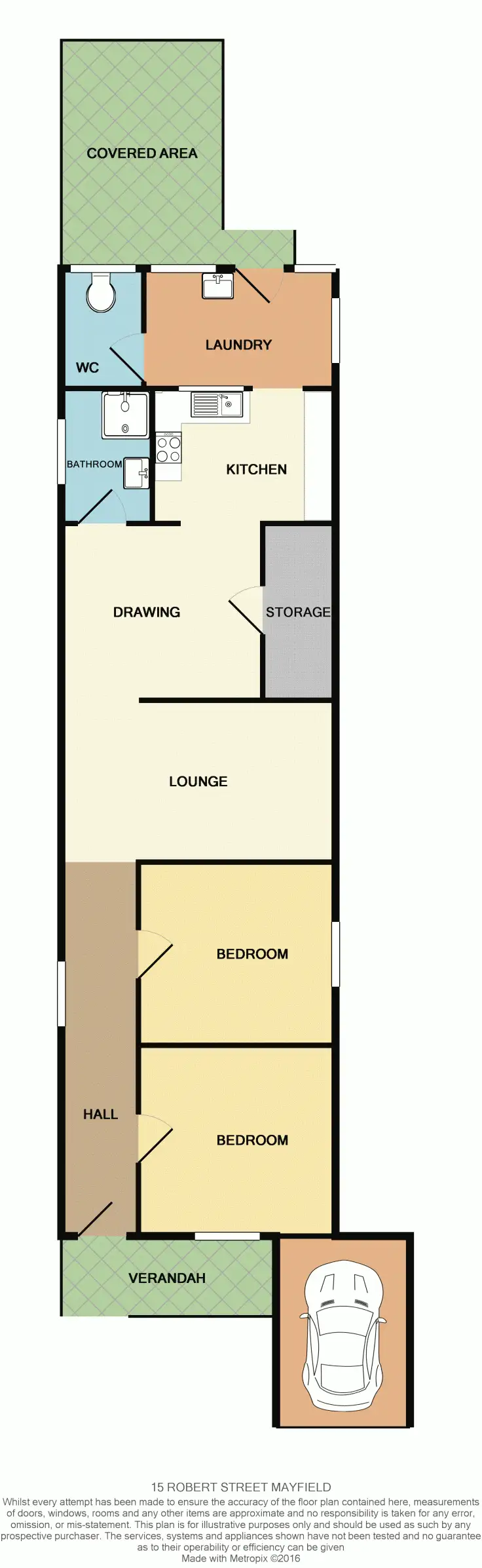 Floorplan of Homely house listing, 15 Robert Street, Mayfield NSW 2304
