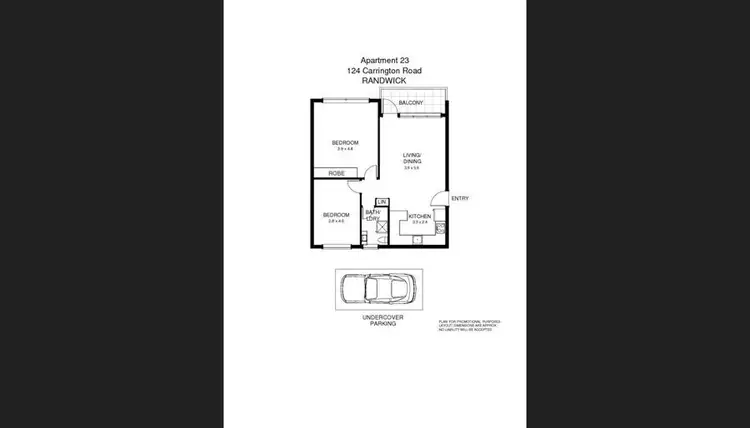 Floorplan of Homely apartment listing, 23/124 Carrington Road, Randwick NSW 2031