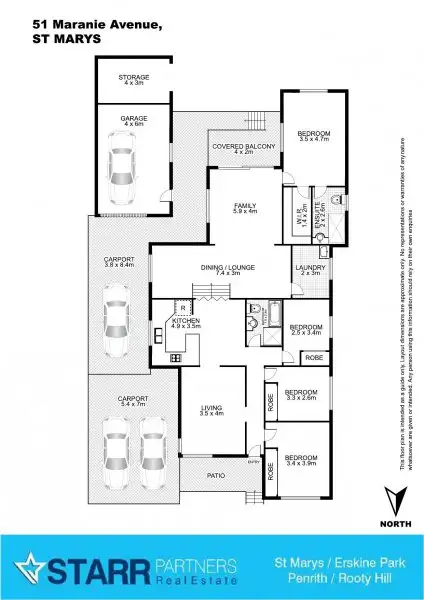 Floorplan of Homely house listing, 51 Maranie Avenue, St Marys NSW 2760