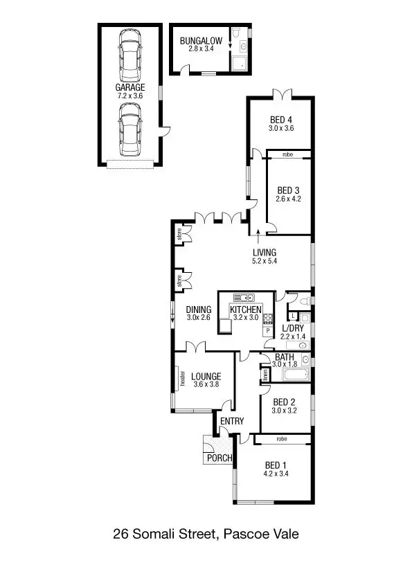 Floorplan of Homely house listing, 26 Somali Street, Pascoe Vale South VIC 3044