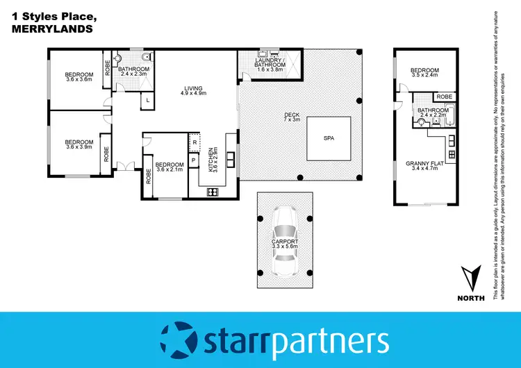 Floorplan of Homely house listing, 1 Styles Place, Merrylands NSW 2160