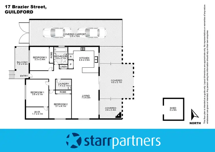 Floorplan of Homely house listing, 17 Brazier Street, Guildford NSW 2161