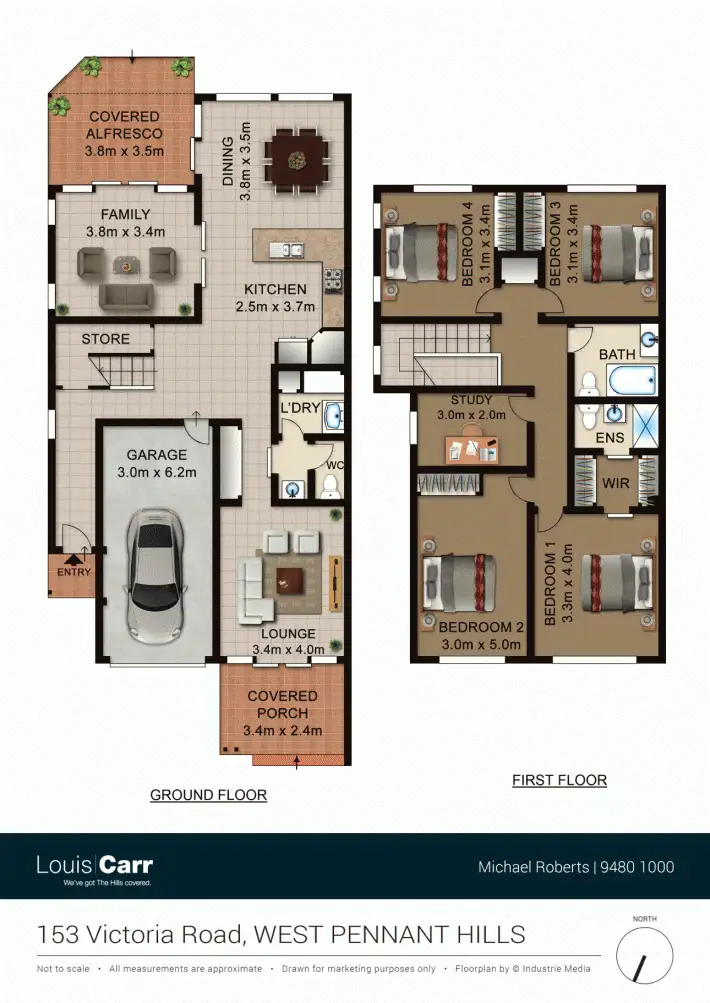 Floorplan of Homely semi-detached listing, 153 Victoria Road, West Pennant Hills NSW 2125