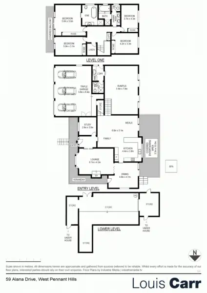 Floorplan of Homely house listing, 59 Alana Drive, West Pennant Hills NSW 2125