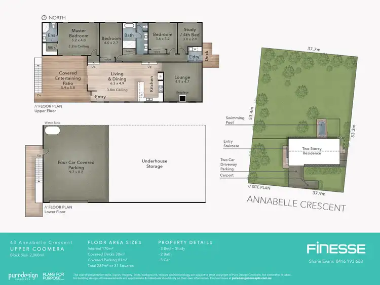 Floorplan of Homely house listing, 43 Annabelle Crescent, Upper Coomera QLD 4209