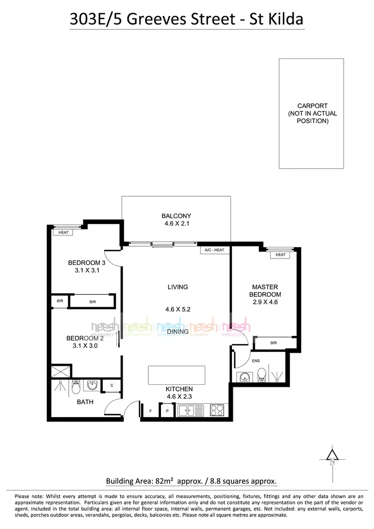 Floorplan of Homely apartment listing, 303/5 Greeves Street, St Kilda VIC 3182