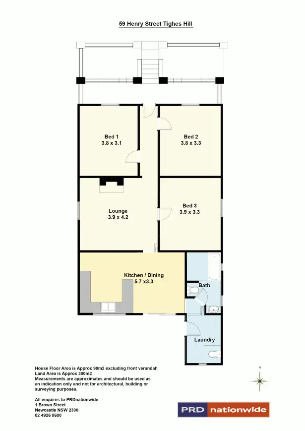 Floorplan of Homely house listing, 59 Henry Street, Tighes Hill NSW 2297