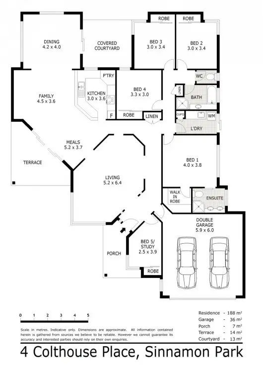 Floorplan of Homely house listing, 4 Colthouse Place, Sinnamon Park QLD 4073