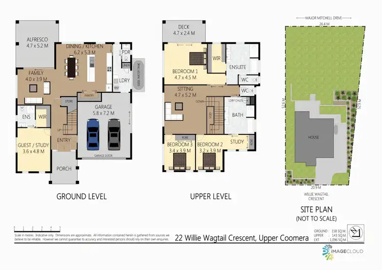 Floorplan of Homely house listing, 22 Willie Wagtail Crescent, Upper Coomera QLD 4209
