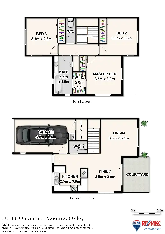 Floorplan of Homely unit listing, 1/11 Oakmont Avenue, Oxley QLD 4075