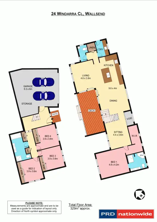 Floorplan of Homely house listing, 24 Windarra Close, Wallsend NSW 2287