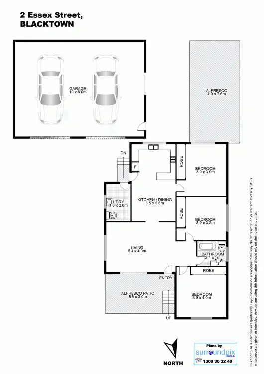 Floorplan of Homely house listing, 2 Essex Street, Blacktown NSW 2148