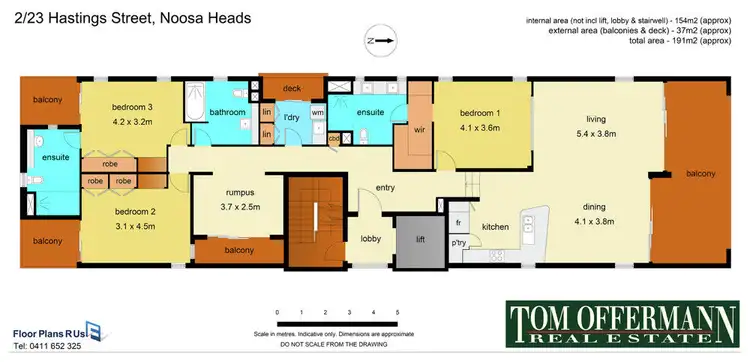 Floorplan of Homely unit listing, 2/23 Hastings Street, Noosa Heads QLD 4567