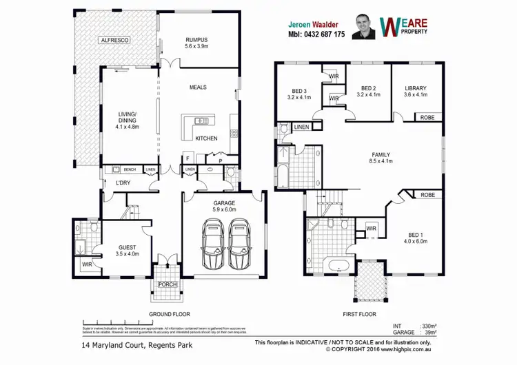 Floorplan of Homely house listing, 14 Maryland Dr, Regents Park QLD 4118