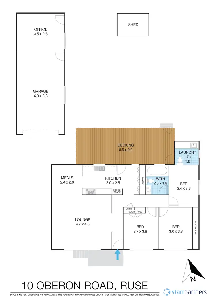 Floorplan of Homely house listing, 10 Oberon Rd, Ruse NSW 2560