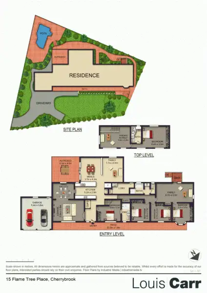 Floorplan of Homely house listing, 15 Flame Tree Place, Cherrybrook NSW 2126