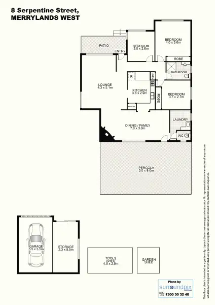 Floorplan of Homely house listing, 8 Serpentine Street, Merrylands NSW 2160