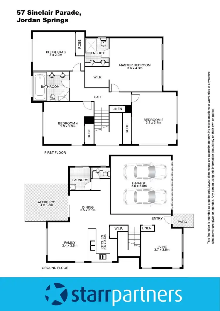 Floorplan of Homely house listing, 57 Sinclair Parade, Jordan Springs NSW 2747