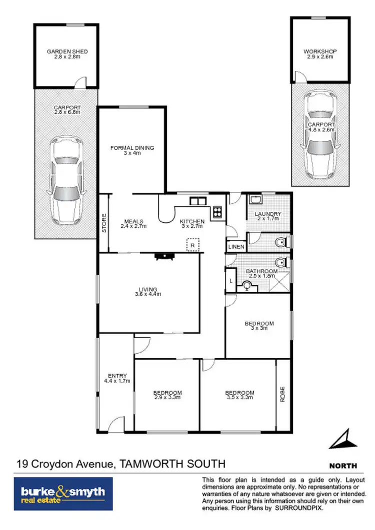 Floorplan of Homely house listing, 19 Croydon Avenue, Tamworth NSW 2340