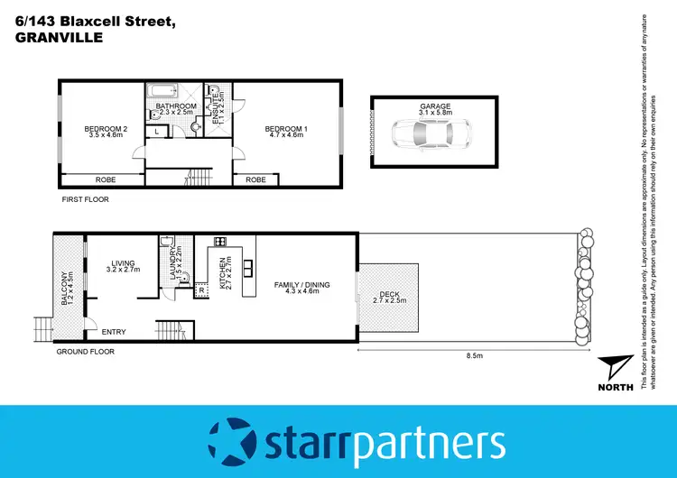 Floorplan of Homely unit listing, 6/143-145 Blaxcell Street, Granville NSW 2142