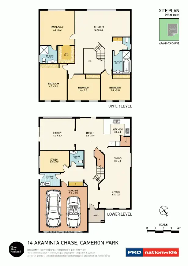 Floorplan of Homely house listing, 14 Araminta Chase, Cameron Park NSW 2285