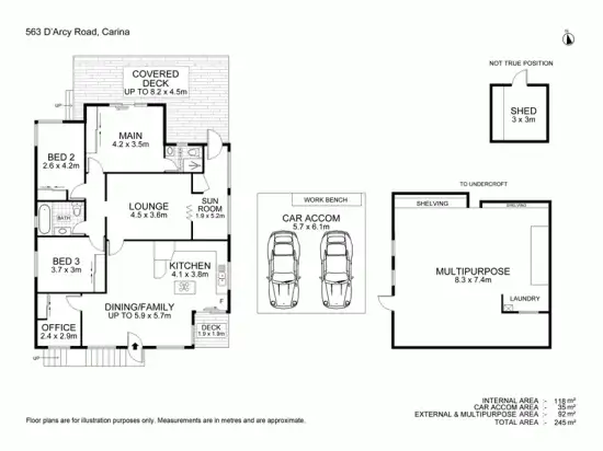 Floorplan of Homely house listing, 563 D'Arcy Road, Carina QLD 4152