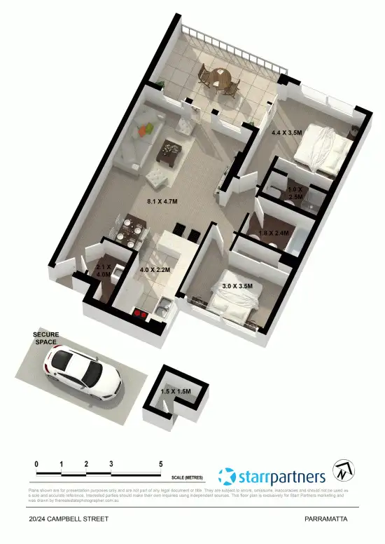 Floorplan of Homely unit listing, 20/24 Campbell Street, Parramatta NSW 2150