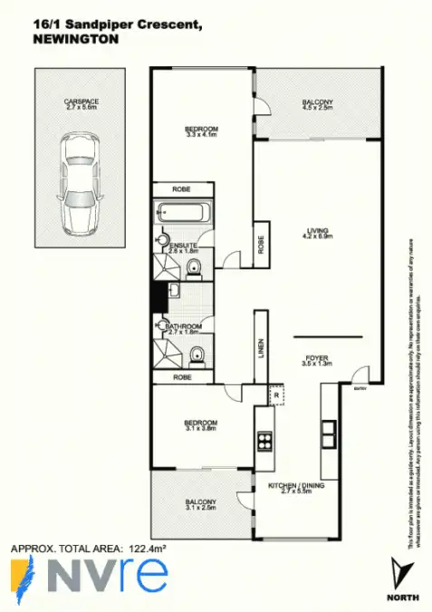 Floorplan of Homely unit listing, 16/1 Sandpiper Crescent, Newington NSW 2127
