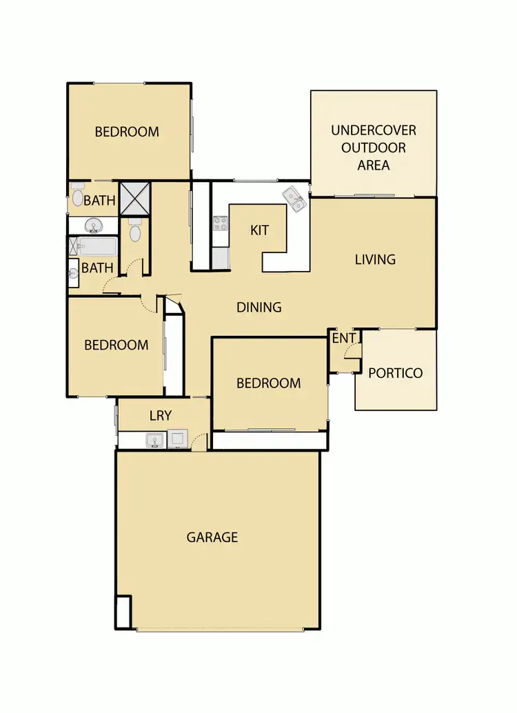 Floorplan of Homely unit listing, 16/1 Lakehead Drive, Sippy Downs QLD 4556