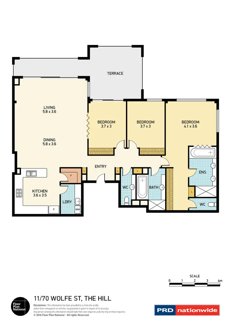 Floorplan of Homely apartment listing, 11/70 Wolfe Street, The Hill NSW 2300
