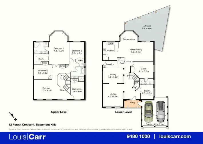 Floorplan of Homely house listing, 12 Forest Crescent, Beaumont Hills NSW 2155