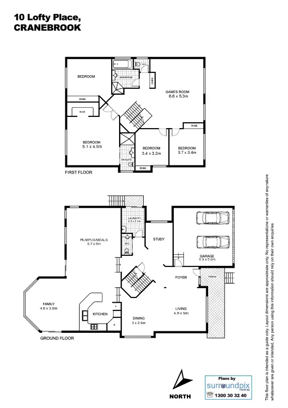 Floorplan of Homely house listing, 10 Lofty Place, Cranebrook NSW 2749